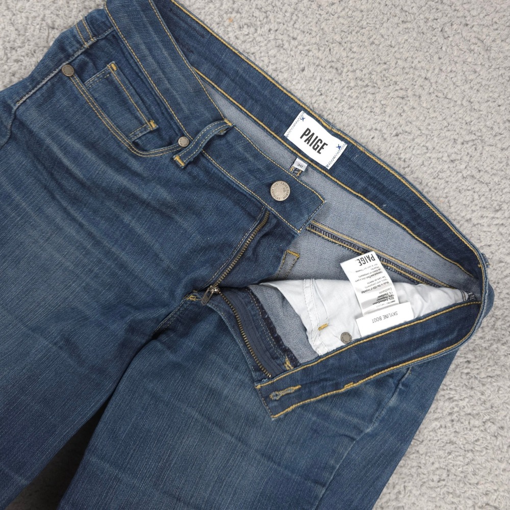 Paige Skyline‎ Bootcut Jeans Women's Size 30 Dark Wash Denim Casual Everyday